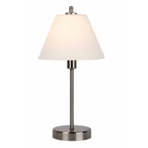 Image of Touch Modern Table Lamp - Ø22cm - 1xE14 - 3 StepDim - Satin Chrome