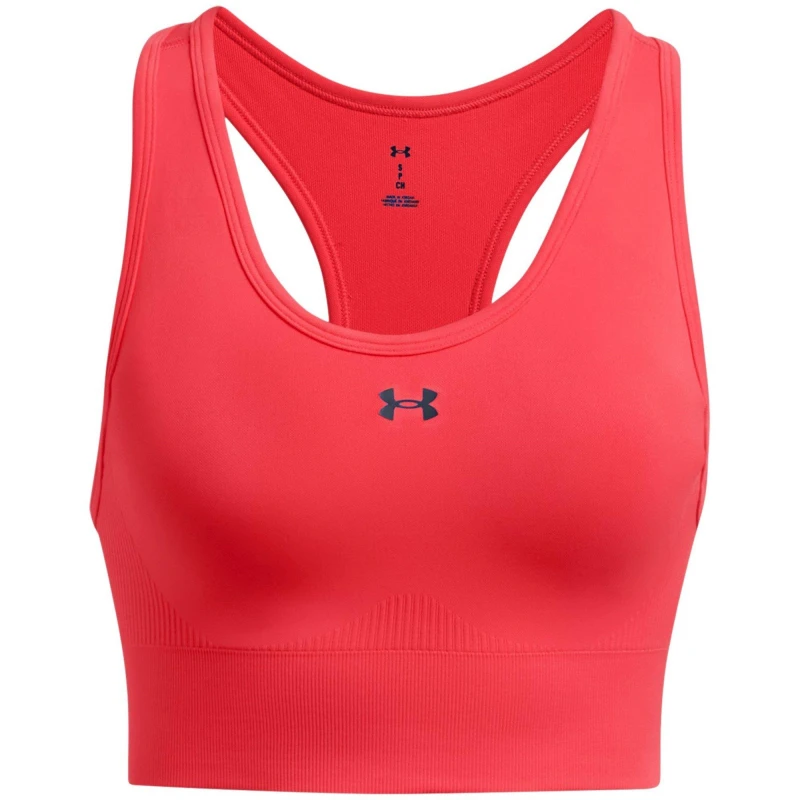 Image of Under Armour Womens Vanish Seamless Medium Impact Sports Bra Red female 8 (XS)