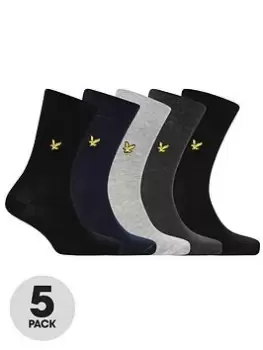 Image of Lyle & Scott Liam 5 Pack Sock - Multi