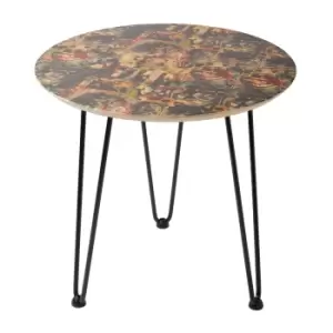 Image of Decorsome x Batman Collage Wooden Side Table - White