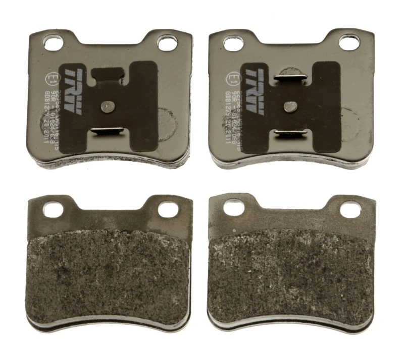 Image of TRW GDB1279 Brake pad set not prepared for wear warning indicator Brake Pad Set,disc brake (402)