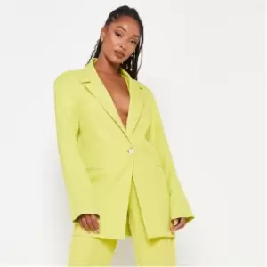 image of Missguided Tall Tailored Oversized Blazer - Green