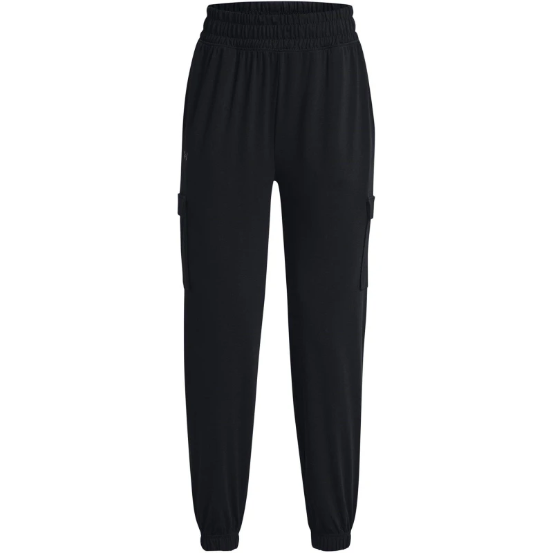 Image of Under Armour Womens Cargo Performance Fleece Tracksuit Bottom Black female 10 (S)