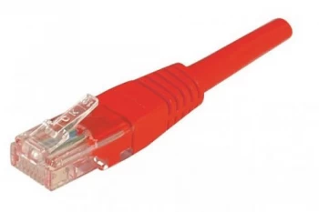 Image of Patch Cord RJ45 U/UTP CAT.6 Red - 5 M Full Copper