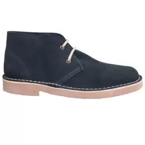 Image of Roamers Adults Unisex Real Suede Unlined Desert Boots (11 UK) (Black)