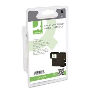 Image of Q-Connect Brother Remanufactured Black Inkjet Cartridge High Yield