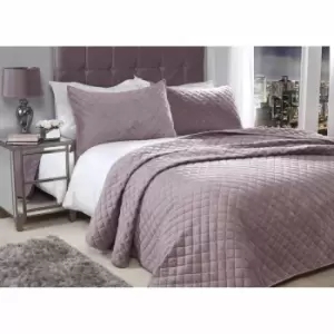 image of Emma Barclay Regent Bedspread With 2 Matching Pillow Shams Heather