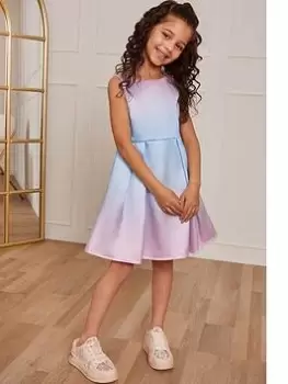 Image of Chi Chi London Girls Ombre Sleeveless Midi Dress - Multi, Size 4 Years, Women