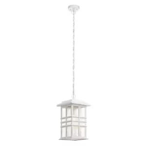 image of Beacon Outdoor 1 Light Chain Lantern, White, IP44, E27