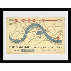 image of Transport For London The Boat Race 12" x 16" Framed Collector Print