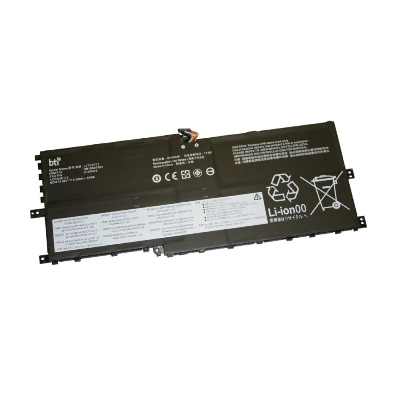 Image of BTI BTI L17C4P71 compatible 54Wh 4-cell battery for Lenovo X1 Yoga G3 L17C4P71-BTI