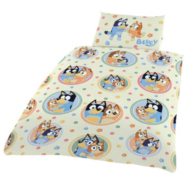Image of Bluey Frame Duvet Cover Set Cream/multicoloured (Single)