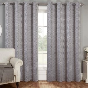 image of Homsire Jacquard Curtains - Grey