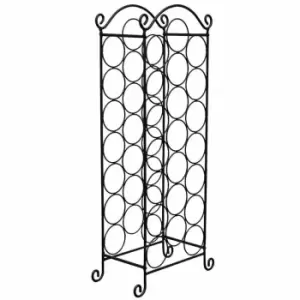 Image of Neo Floor Standing Black Finish Wine Rack