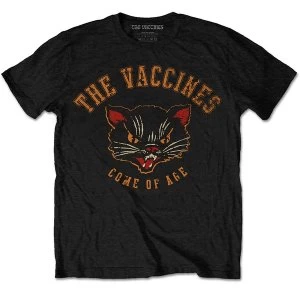 Image of The Vaccines - Cat Unisex Large T-Shirt - Black