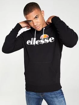 Image of Ellesse Gottero Overhead Hoodie - Black, Size 2XL, Men