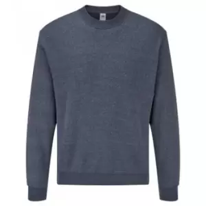 Image of Fruit Of The Loom Mens Classic Drop Shoulder Sweatshirt (L) (Heather Navy)