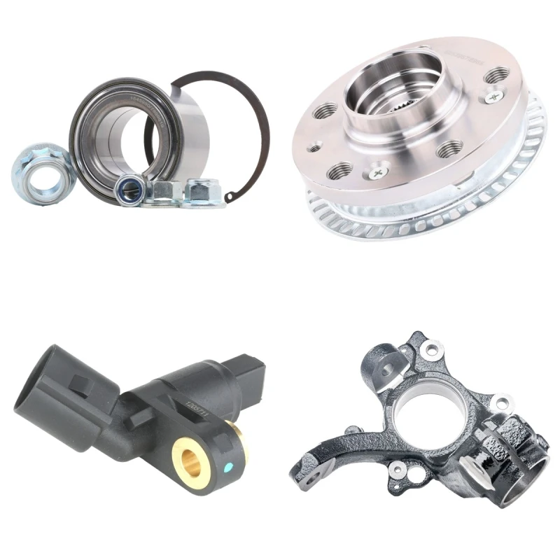Image of RIDEX 1159S0145 Steering Knuckle with wheel speed sensor, Front Axle Right Stub Axle,wheel suspension (1159)