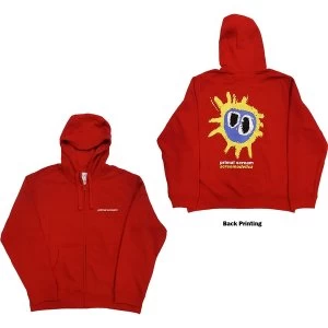 Image of Primal Scream - Screamadelica Unisex Large Hoodie - Red