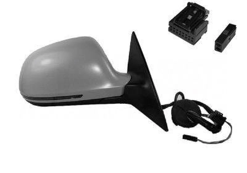 Image of VAN WEZEL 0341808 Wing mirror * HAGUS * Right, with memory, primed Outside Mirror (50)