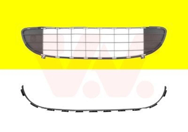 Image of VAN WEZEL Bumper grill VAN WEZEL 4060590