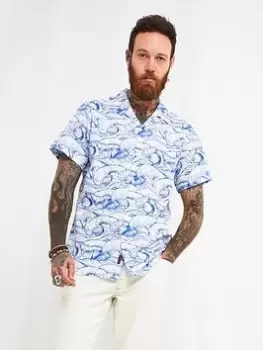 Image of Joe Browns Hit The Waves Shirt - White, Size 2XL, Men