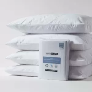 Image of Homescapes - Terry Towelling Waterproof Pillow Protectors, Pack of 4 - White
