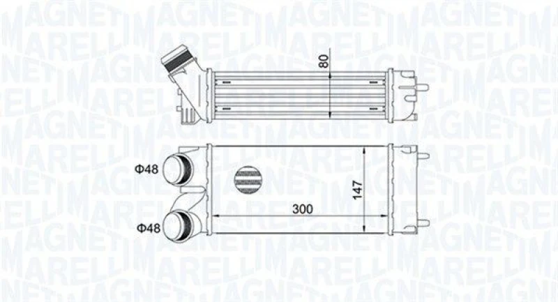 Image of MAGNETI MARELLI Intercooler MAGNETI MARELLI 351319204670