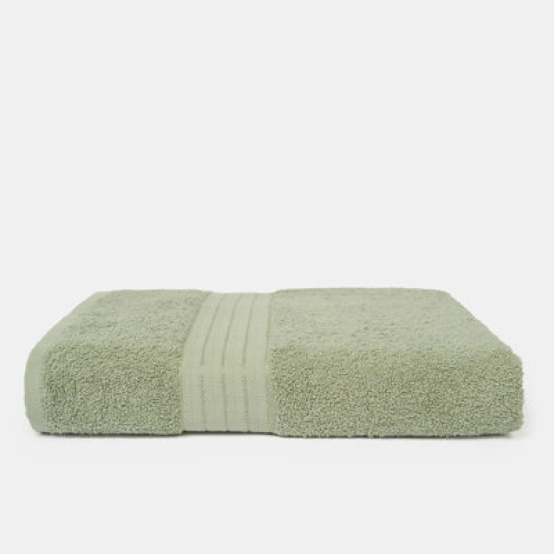 Image of OHS OHS 10 Pack of 100% Cotton Bath Sheet Bathroom Towel in Pale Green Pale Green Bath Sheet Unisex 5027434229208