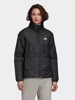 Image of adidas Bsc 3-stripes Insulated Winter Jacket, Pink Size M Women