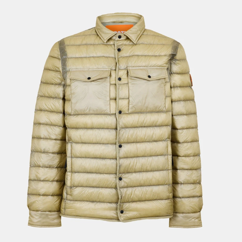 Image of Arctic Army Mens Commando Water Resistant Down Jacket Beige C0130 male X Small
