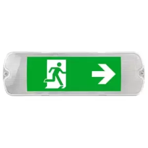 image of Kosnic Mulu 5W Emergency light & Exit Sign 190lm 6500K Black - EESN0105S65-BLK