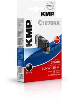 Image of KMP C107BKX ink cartridge Black