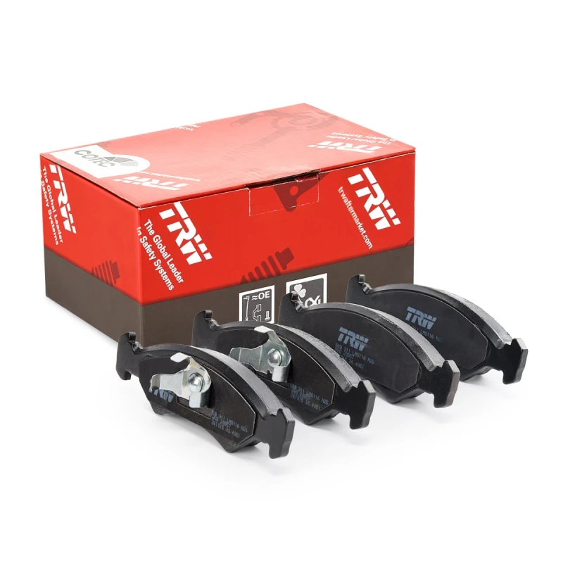 Image of TRW GDB311 Brake pad set not prepared for wear warning indicator Brake Pad Set,disc brake (402)