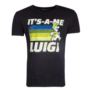 Image of Nintendo - It'S-A-Me Luigi Mens XX-Large T-Shirt - Black