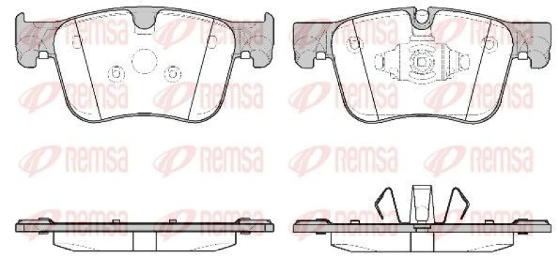 Image of REMSA Brake pad set REMSA 1560.10