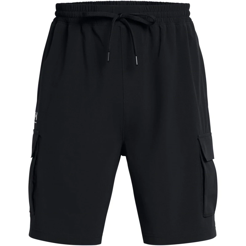 Image of Under Armour Mens Vibe Woven Cargo Shorts Black male XL