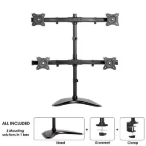 Image of Desk Mount Quad 10-27IN Black CB16144