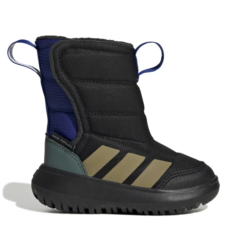Image of Adidas Sportswear Infant Winterplay Trainers - Multi Core Black/Khaki/Preloved Teal WIS6M Unisex 4 Younger,5 Younger,6 Younger,7 Younger