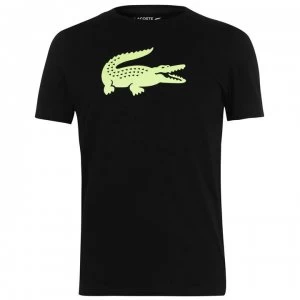 Image of Lacoste Croc II Tee - Black Fluro