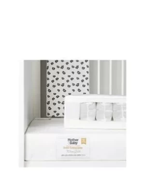 Image of Mother&Baby Mother&Baby White Gold Anti-Allergy Pocket Sprung Cot Bed Mattress, White