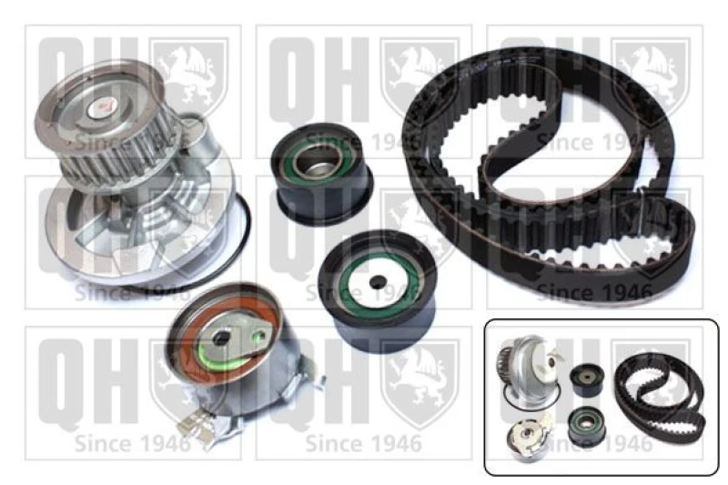 Image of QUINTON HAZELL Water pump and timing belt kit QUINTON HAZELL QBPK6351