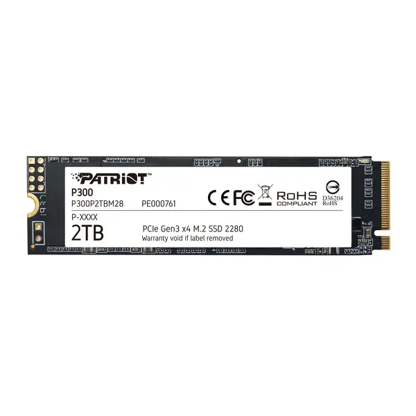 image of Patriot Patriot Memory P300 M.2 2 TB PCI Express 3.0 NVMe P300P2TBM28