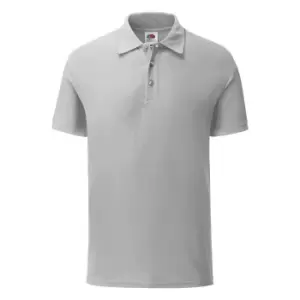 image of Fruit Of The Loom Mens Iconic Pique Polo Shirt (3XL) (Zinc Grey)