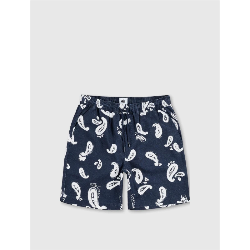 Image of Pretty Green Mens Fleece Jogger Shorts Navy male Small