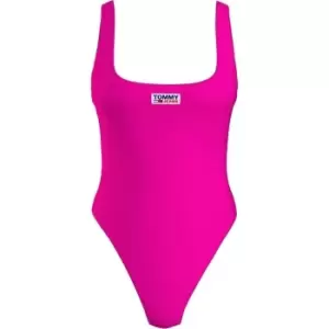 Image of Tommy Bodywear Scoop Back Cheeky One Piece - Pink