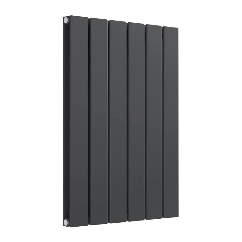 Image of Bathroom Kingdom Flat Anthracite Double Flat Panel Horizontal Radiator 600x440 in Grey Grey Unisex