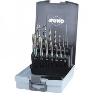 image of RUKO 245048RO CNC tapping head set 14 Piece metric DIN 371, DIN 376 HSS 1 Set