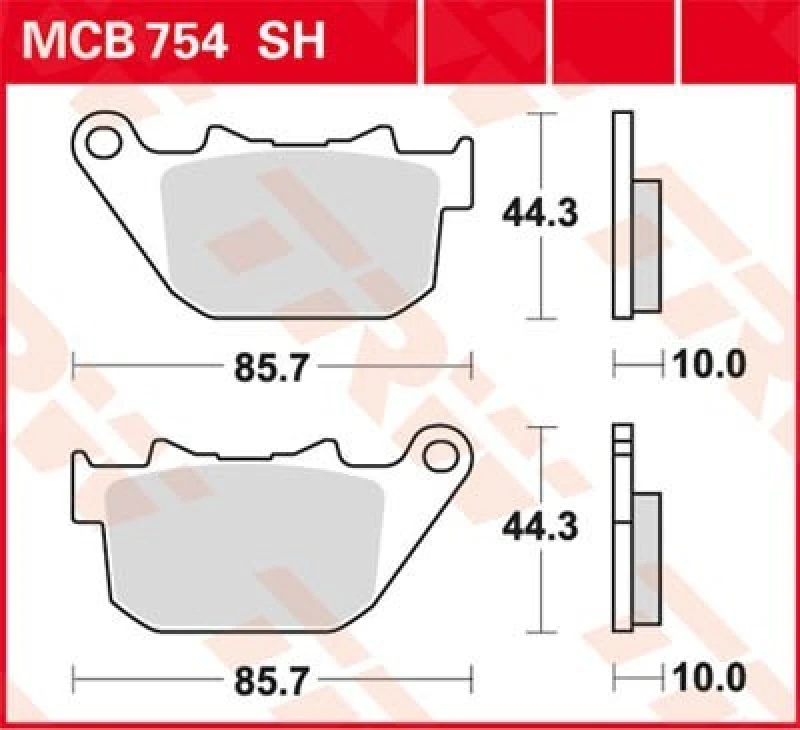 Image of TRW Lucas Sintered lining MCB754SH
