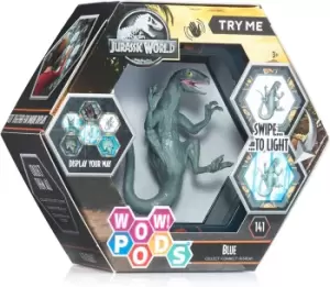 Image of Wow! POD Jurassic Dominion Light Up Bobble Head Figure - Blue Velociraptor